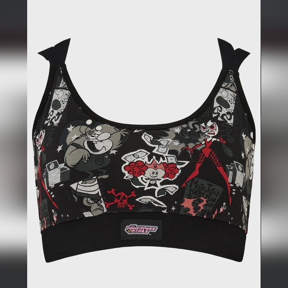 Killstar Black and Red Graphic Sports Bra
